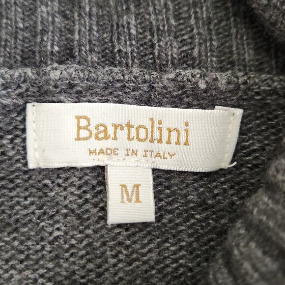 Bartolini Women's Gray High-Low Side Slit Wool Cashmere Blend Sweater Size Med - Picture 6 of 9